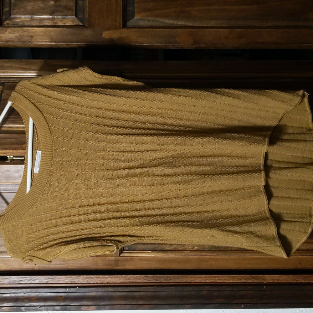 Petite cap sleeve light weight sweater
